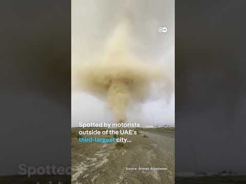 Huge dust devil towers over UAE | DW News