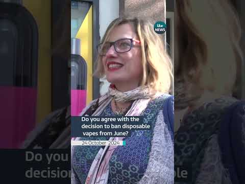 Disposable vapes to be banned by next summer  #itvnews #shorts