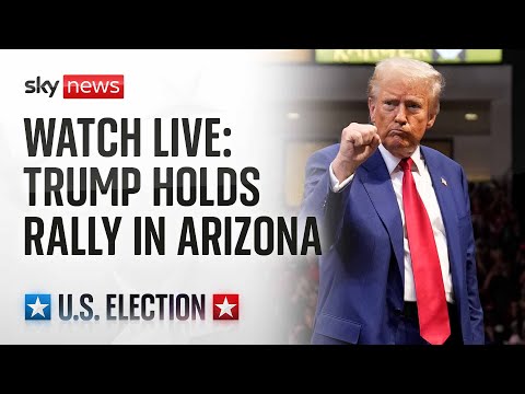 Watch live: Republican presidential nominee Donald Trump holds campaign rally in Arizona