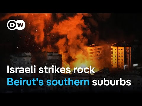 Israel launches fatal strikes on residential complexes in southern Beirut, sparking large fires