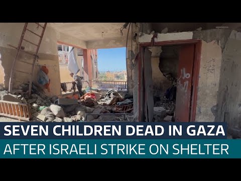 Seven children dead in Gaza after Israeli strike on school being used as shelter | ITV News