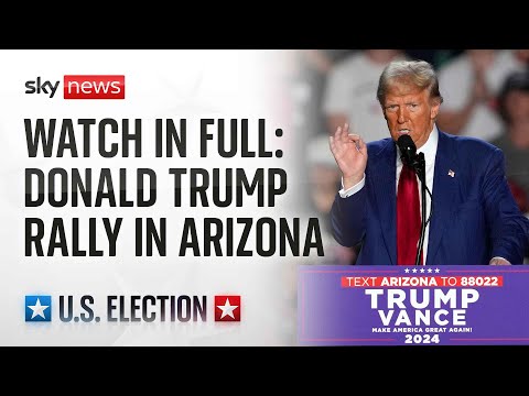 Republican presidential nominee Donald Trump holds campaign rally in Arizona – Watch in full