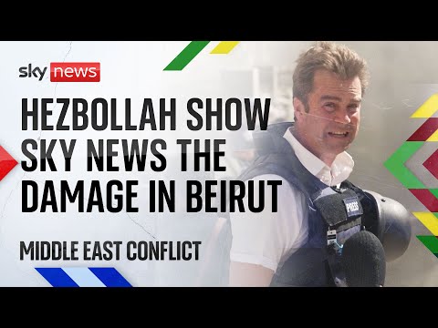 ‘It’s apocalyptic’ – Sky News gains access to Beirut’s Hezbollah controlled area