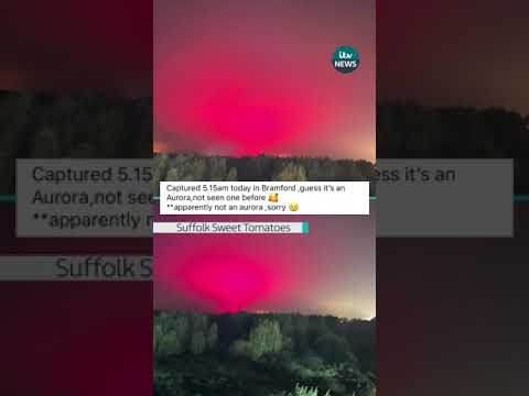 The not-so Northern Lights #itvnews