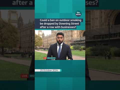 Could a ban on outdoor smoking be dropped by goverment after row with businesses? #itvnews #shorts