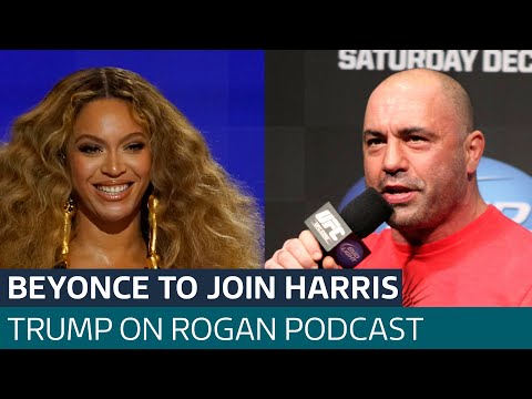 Trump to record Joe Rogan podcast as Beyoncé tipped to appear at Harris rally | ITV News