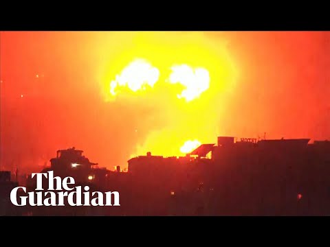 Explosions heard, fireball seen as strikes land in Beirut