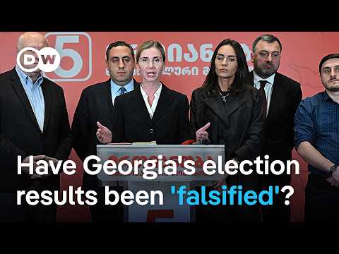 Pro-Russian party wins Georgian election, opposition parties call result a “constitutional coup”