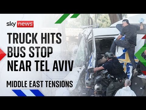 Watch live:  ‘Dozens injured’ as truck hits bus stop in central Israel