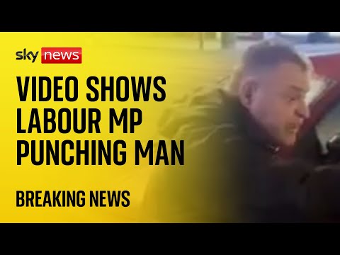 New footage shows Labour MP Mike Amesbury punching a man multiple times