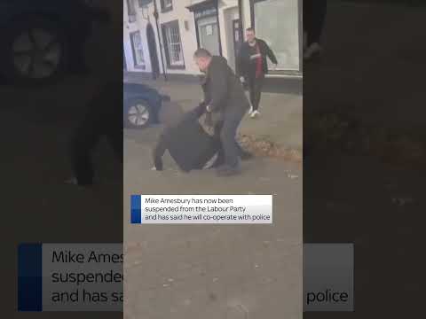 CCTV of Mike Amesbury incident in Frodsham