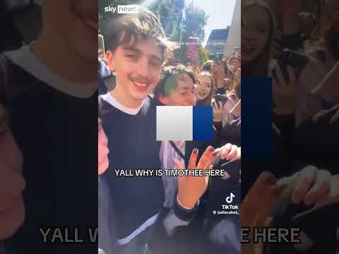 Timothee Chalamet crashes lookalike event
