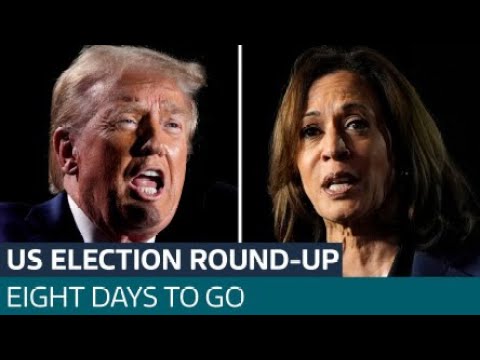 US election round-up: 8 days to go – Musk, Hulk Hogan and Melania join Trump in New York | ITV News