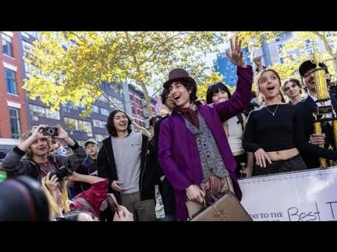 Timothée Chalamet makes surprise appearance at his own look-alike contest| ITV News