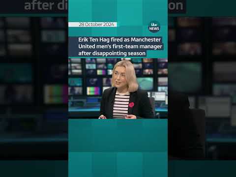 Erik Ten Hag fired as Man United men’s first team manager #itvnews #shorts #eriktenhag
