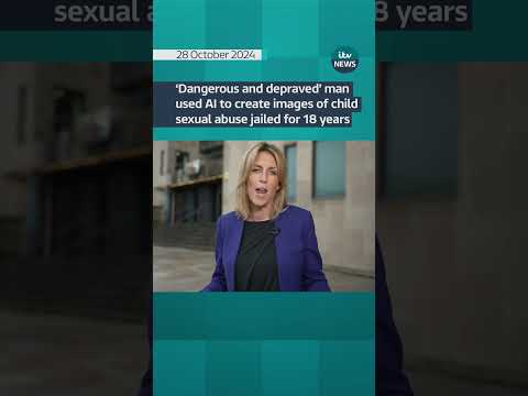 ‘Dangerous and depraved’ man used AI to create images of child sexual abuse #itvnews #shorts