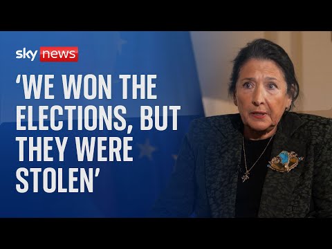 Georgia’s president says the country’s election was ‘stolen’ by Russia