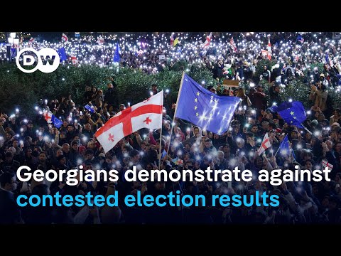 Protests in Georgia over alleged rigged parliamentary election | DW News