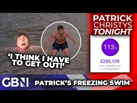 WATCH: Patrick Christys braces FREEZING plunge after viewers donate £295k to aid pensioners at RISK