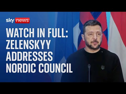 Ukrainian President Volodymyr Zelenskyy addresses 2024 Nordic Council – Watch full speech