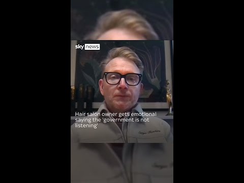 Hair salon owner gets emotional saying the ‘government is not listening’
