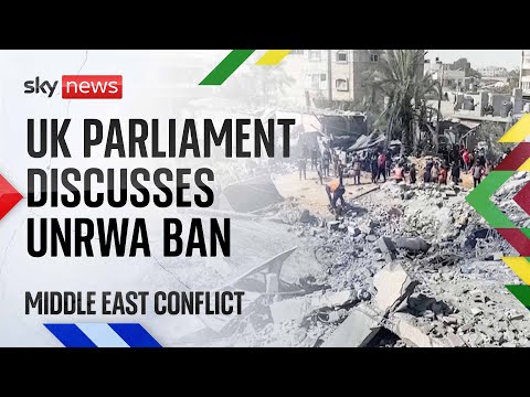 Urgent Question in the Commons on Israel banning UN agency providing aid to Gaza