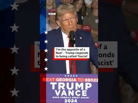 Donald Trump responds to accusations he is a ‘facist’. #Trump #BBCNews