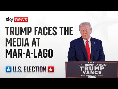 Donald Trump holds news conference at Mar-a-Lago