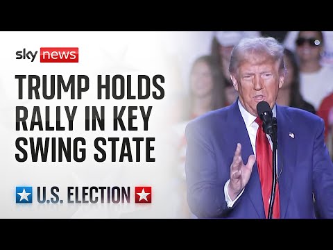 Watch live: Donald Trump holds a campaign rally in Pennsylvania – a week away from election day