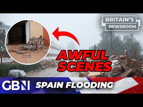 WATCH: Deadly floods SWEEP through Spain as a YEAR worth of rain kills over 50 people in 8 hours