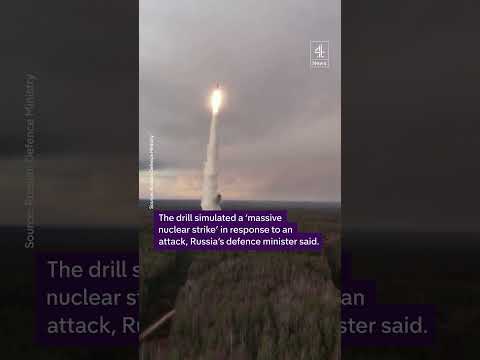 Russia launches missiles in nuclear training exercise