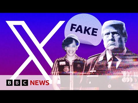 US election: How X users could be earning thousands from misinformation and AI images | BBC News