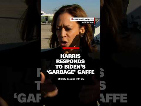 Harris responds to Biden’s ‘garbage’ gaffe