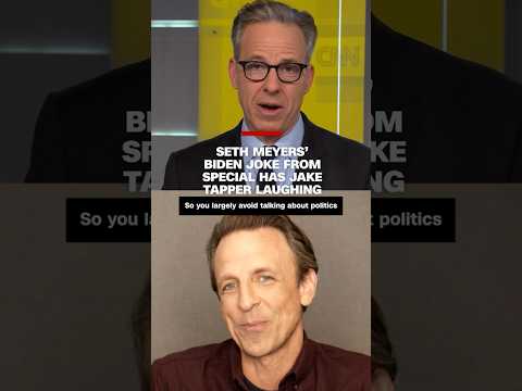 Seth Meyers’ Biden joke from special has Jake Tapper laughing