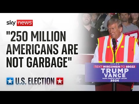 Republican presidential candidate Donald Trump speaks at a rally in Wisconsin