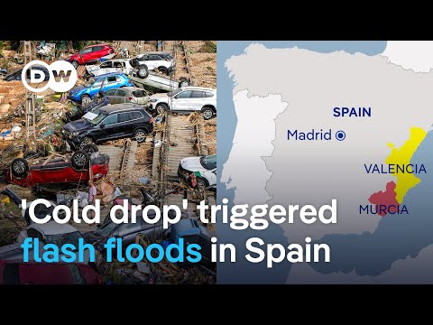 Flash floods in Spain: Muddy torrents sweeping away cars as huge storms hit | DW News