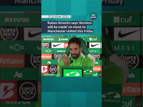 Rúben Amorim says ‘decision will be made’ on move to Manchester United this Friday #itvnews #shorts