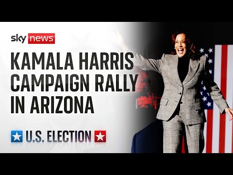 Watch live: Kamala Harris holds a campaign rally in Arizona
