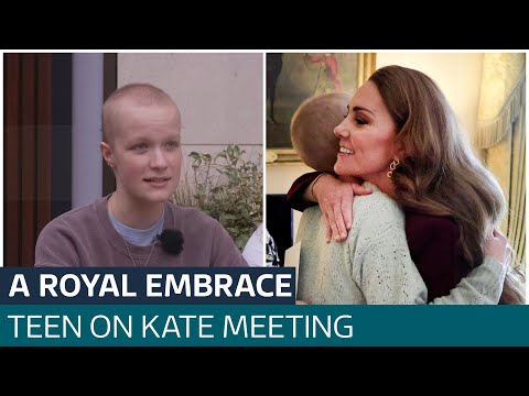 Teenager with cancer says she was ’over the moon’ after embrace with Kate | ITV News
