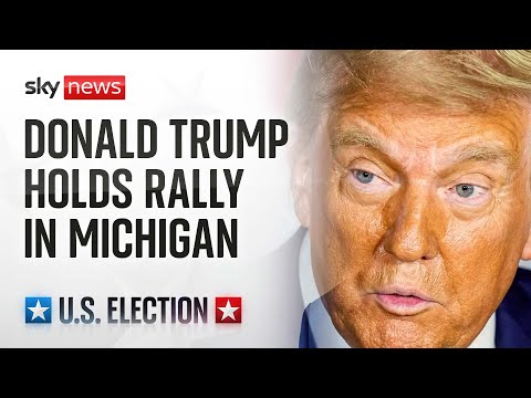 Donald Trump holds a rally in Michigan and takes swipe at Walz after VP debate