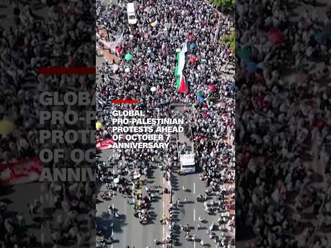Pro-Palestinian rallies staged worldwide ahead of October 7 anniversary