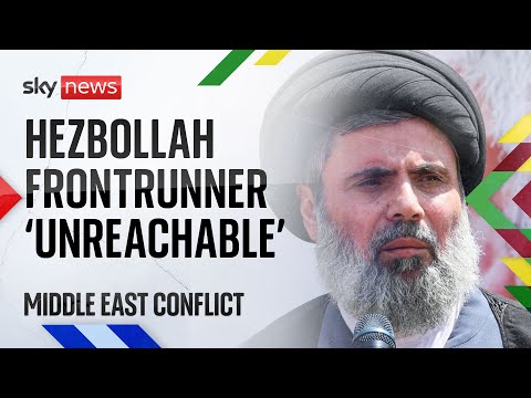 Frontrunner to replace Hezbollah’s former leader ‘unreachable’ as Israel continues strikes