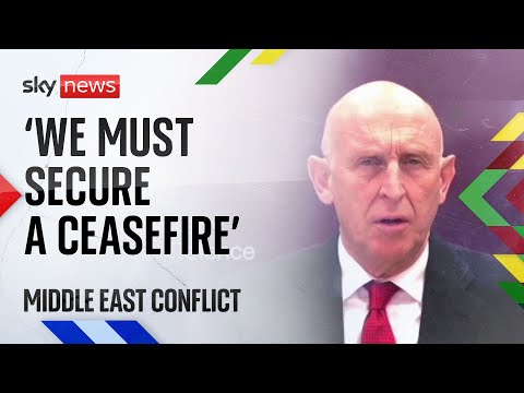 Middle East ‘can’t afford another year like the last’, says defence secretary | Middle East conflict