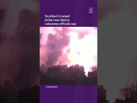 Six killed in Israeli strike near Beirut, Lebanese officials say