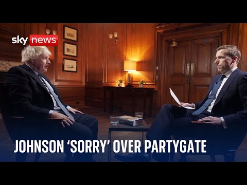 Boris Johnson ‘of course sorry’ for Downing Street parties