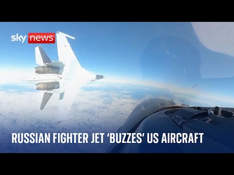 Russian jet passes within feet of US plane