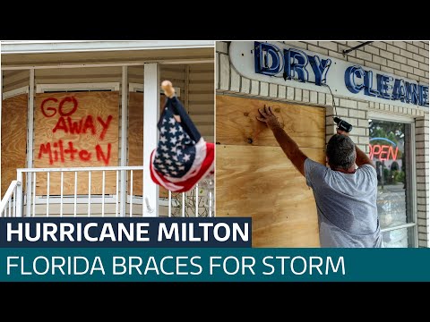 ‘Stay and you’re gonna die’: Florida braces for ‘catastrophic’ floods as hurricane Milton nears