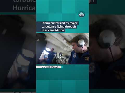 A team who collect data for #hurricane research called it ‘a bumpy ride’ #itvnews #hurricanemilton