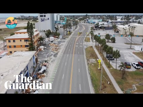Florida streets seen empty as Hurricane Milton approaches