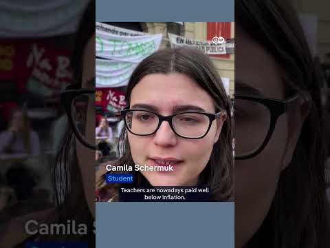 Argentina university holds classes in street to protest Milei’s drastic cuts | DW News